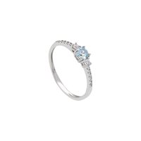 Anello Gioielleria Dossena  Donna in Oro bianco Zircone 173122 SONGA - 173122 SONGA